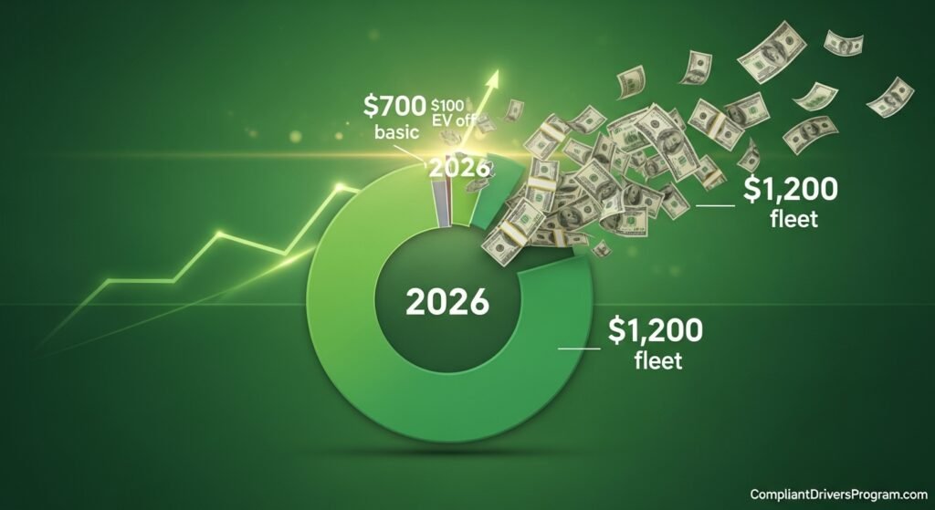 Compliant driver's program insurance costs visualized