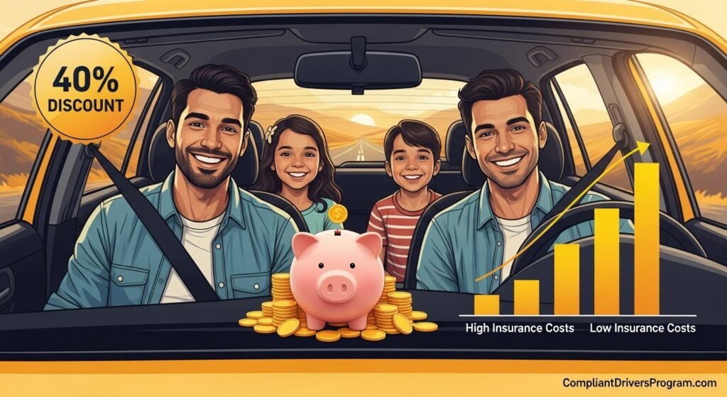 Savings and benefits of joining compliant driver's program insurance