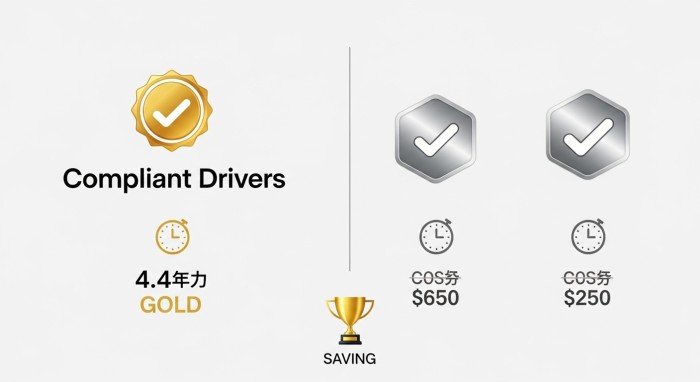 Compliant Drivers vs other programs comparison chart ratings