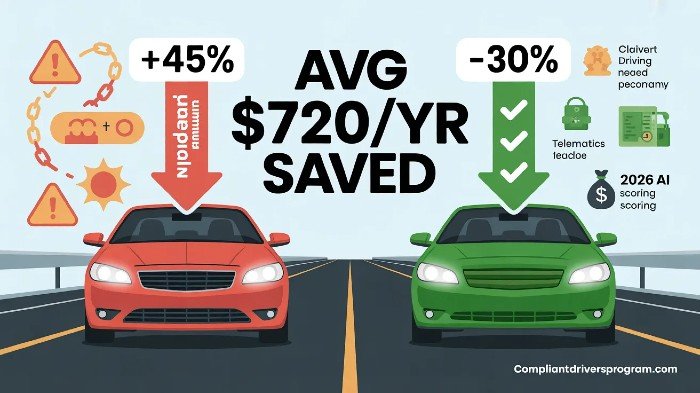Compliant drivers program scam or real - savings comparison table visual