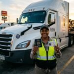 International truck driver showing converted U.S. CDL after successful foreign license to CDL conversion process