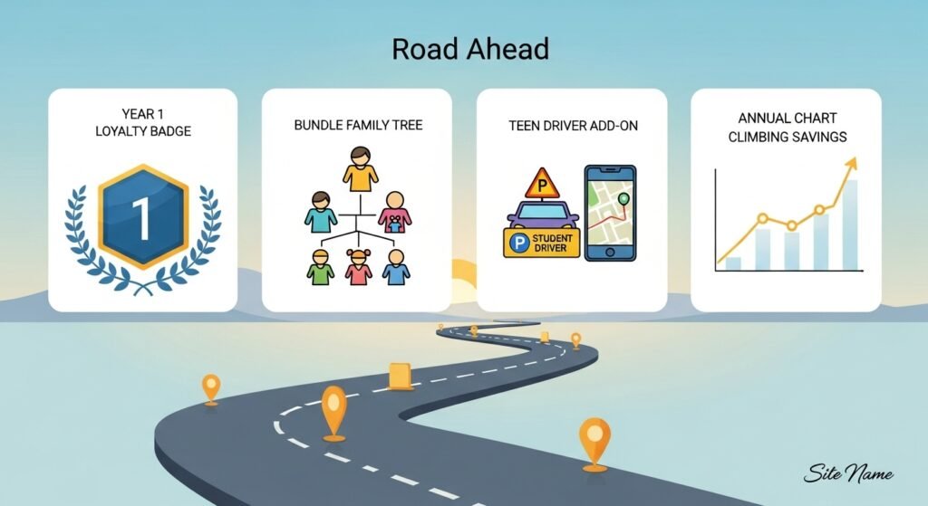 Visual strategy for ongoing compliant insurance savings