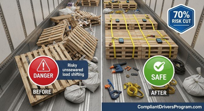 Proper cargo securing prevents damage claims truck insurance