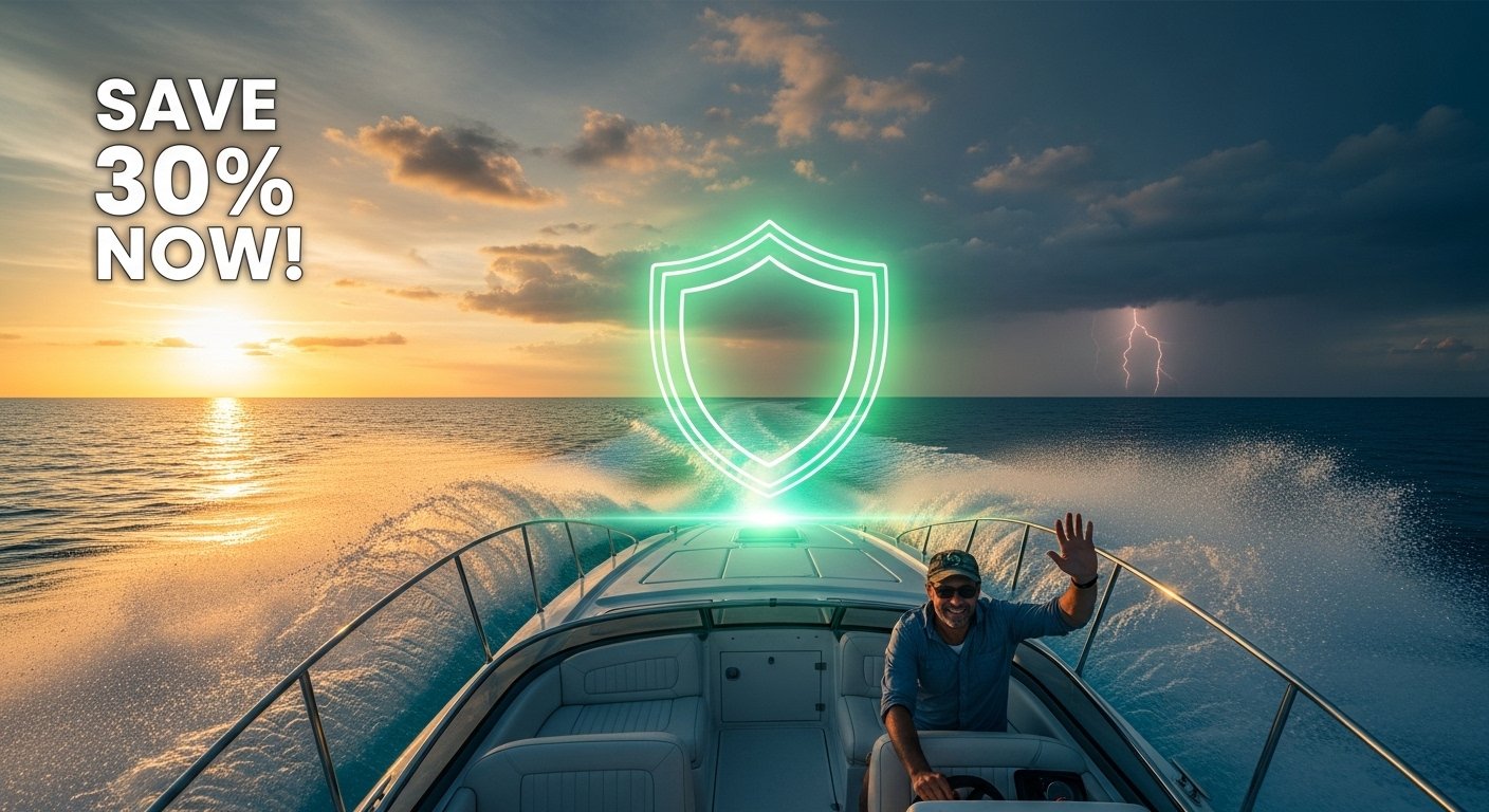boat insurance coverage shield protecting speedboat from storm