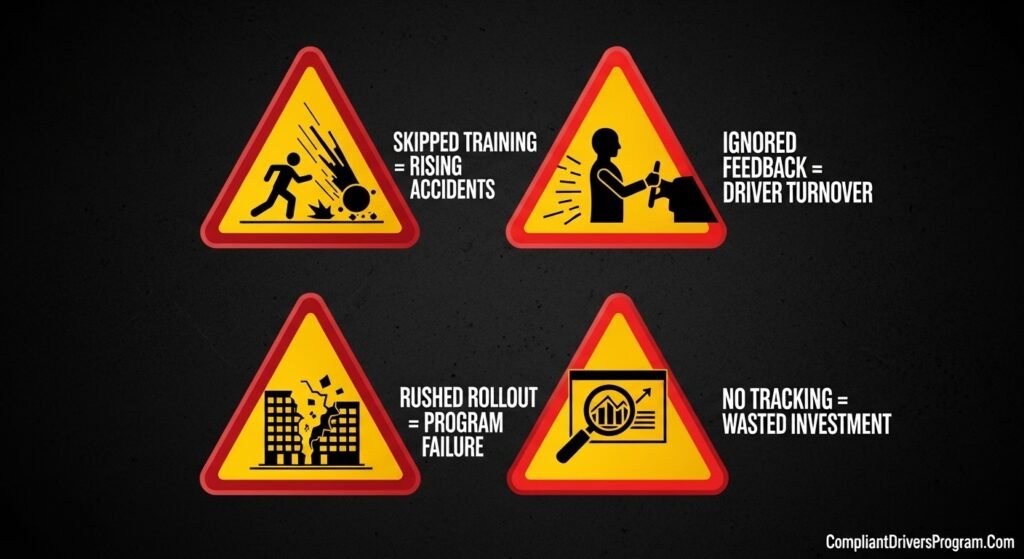 Warning signs and critical mistakes that cause fleet safety programs to fail