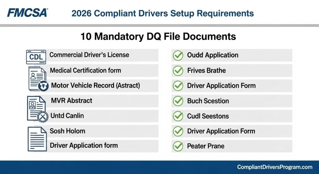 10 mandatory documents for compliant drivers setup DQ files