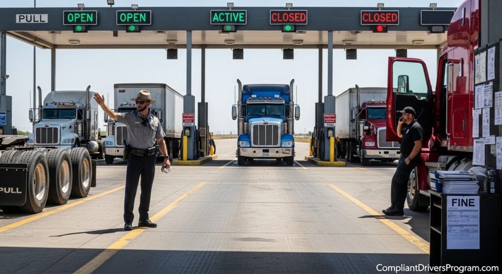 roadside truck inspection survival tips weigh station scale house