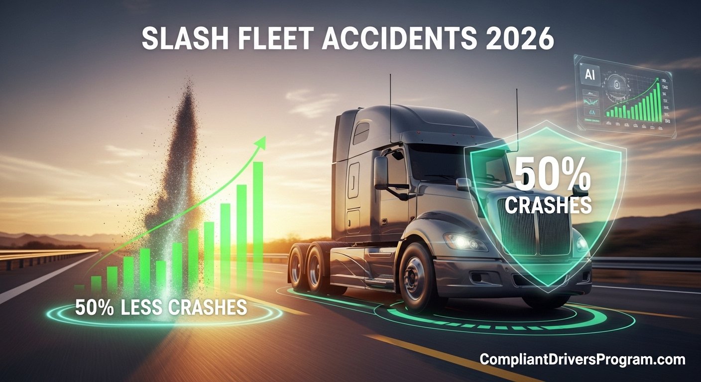 Top fleet safety program strategies cut accidents 50% semi truck highway 2026