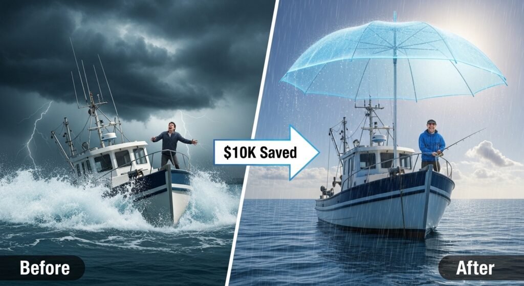 boat insurance prevents financial disaster storm damage